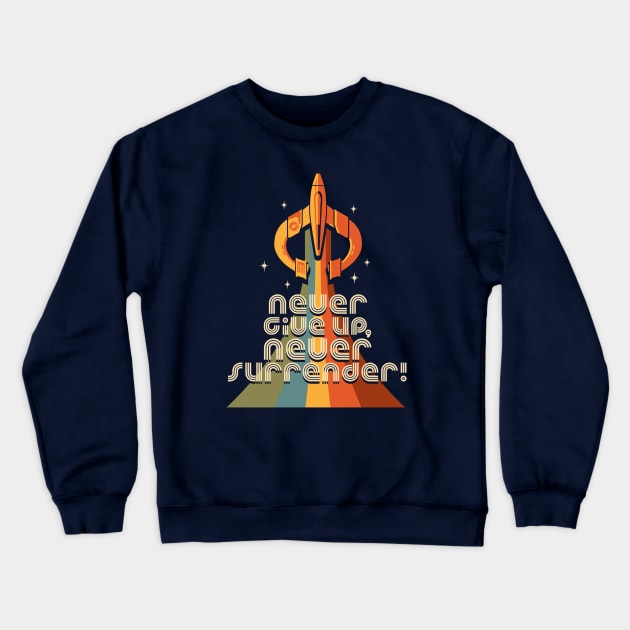 Retro Quest Crewneck Sweatshirt by DeepFriedArt